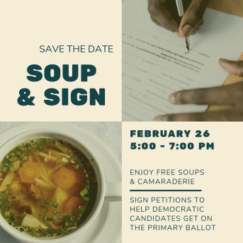 Soup and Sign graphic