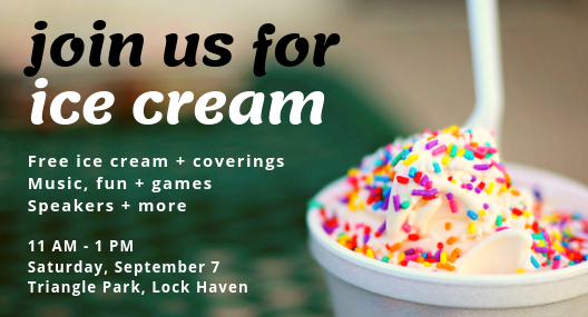 ice cream social graphic